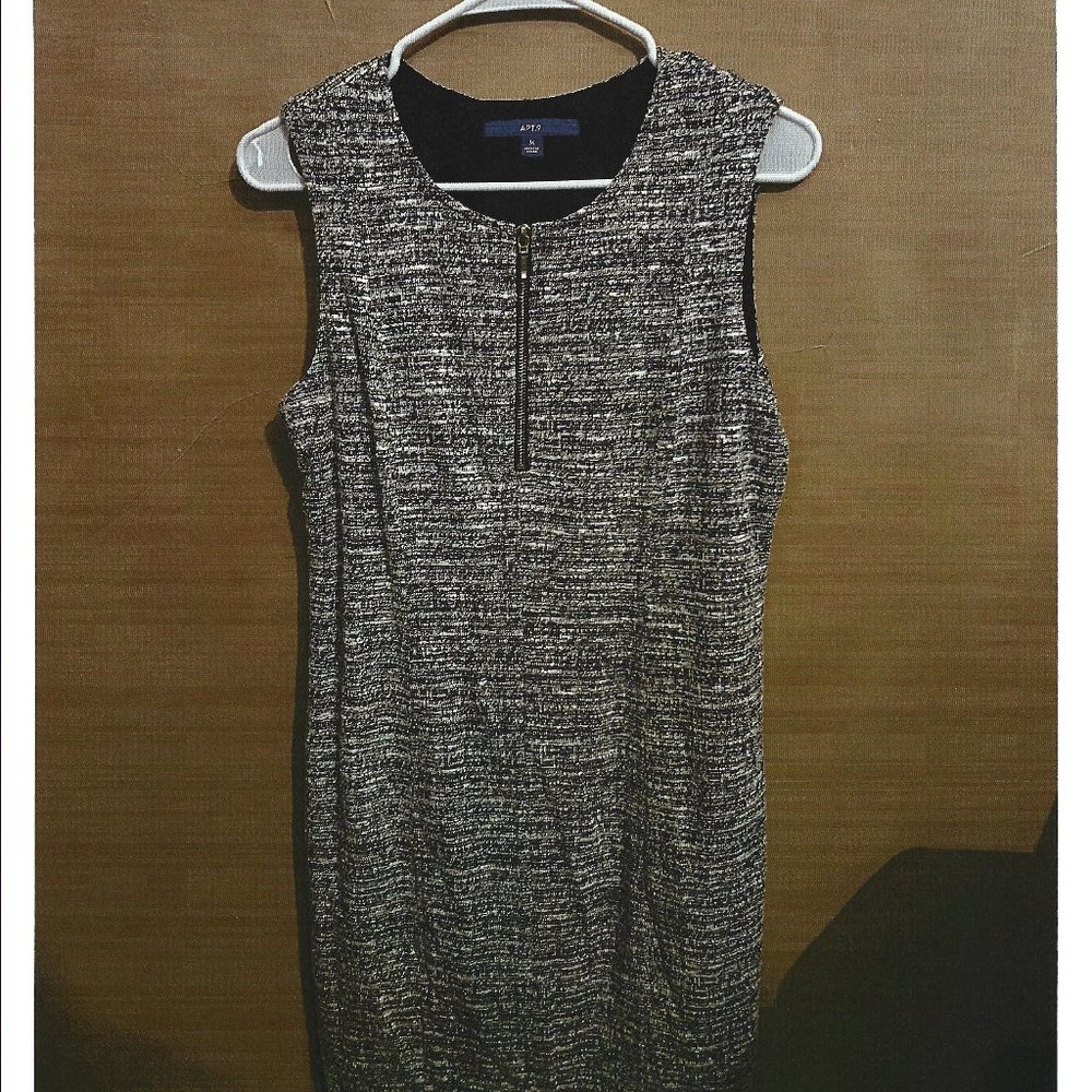 Black with white dress, size 9